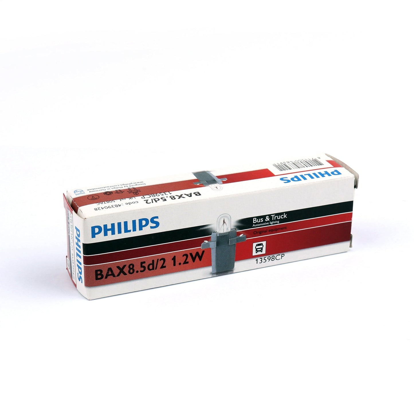 10 pz Genuine PHILIPS 13598 T5 24 V 1.2 W BAX8.5d/2 Grigio Singnaling Lampadine Generico