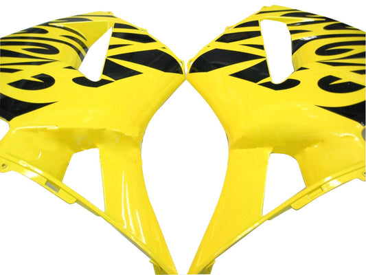 Carene 2003-2004 Honda CBR 600 RR Yellow & Black Flame Generic