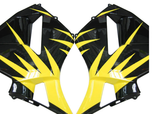 Carene 2005-2006 Honda CBR 600 RR Nero & Giallo Tribal Racing Generico