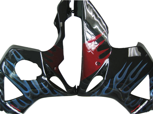 Carene 2002-2003 Honda CBR 954 RR Black & Blue Flame Racing Generico