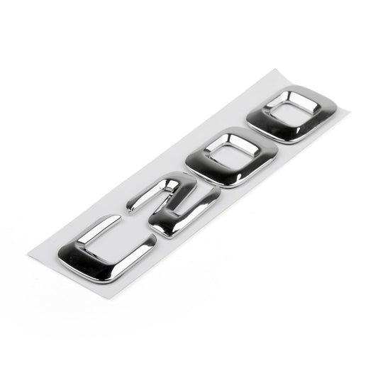 Distintivo dell'emblema del bagagliaio dell'auto Lettere C 200 per C200 CDI CGI Kompressor Chrome Generico