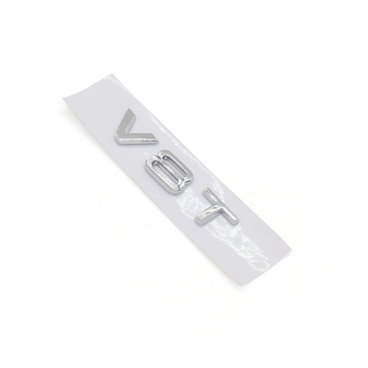 Distintivo dell'emblema V8T adatto per Audi A1 A3 A4 A5 A6 A7 Q3 Q5 Q7 S6 S7 S8 S4 SQ5 Chrome generico