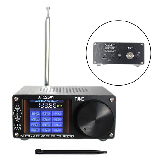 Nuovo ricevitore radio ATS-25X1 Si4732 All Band DSP FM LW MW SW con touch screen da 2,4"