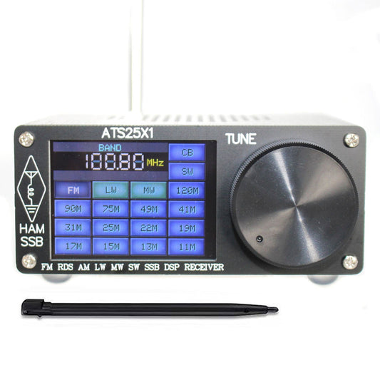 Ricevitore radio originale ATS-25X1 All Band DSP FM LW MW SW con touch screen da 2,4 "