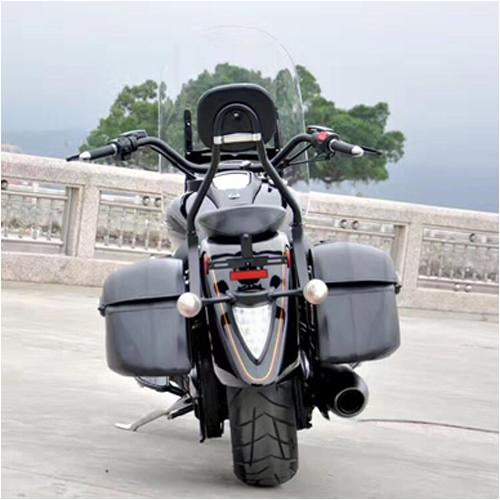 Borsa da sella classica Yamaha Kawasaki Honda Borsa da moto classica e kit di montaggio per impieghi gravosi