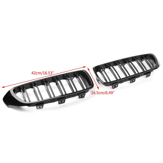 Rene griglia Dual Slat M4 Sport Grill per BMW F32 F33 F36 F82 (2014+) nero lucido generico