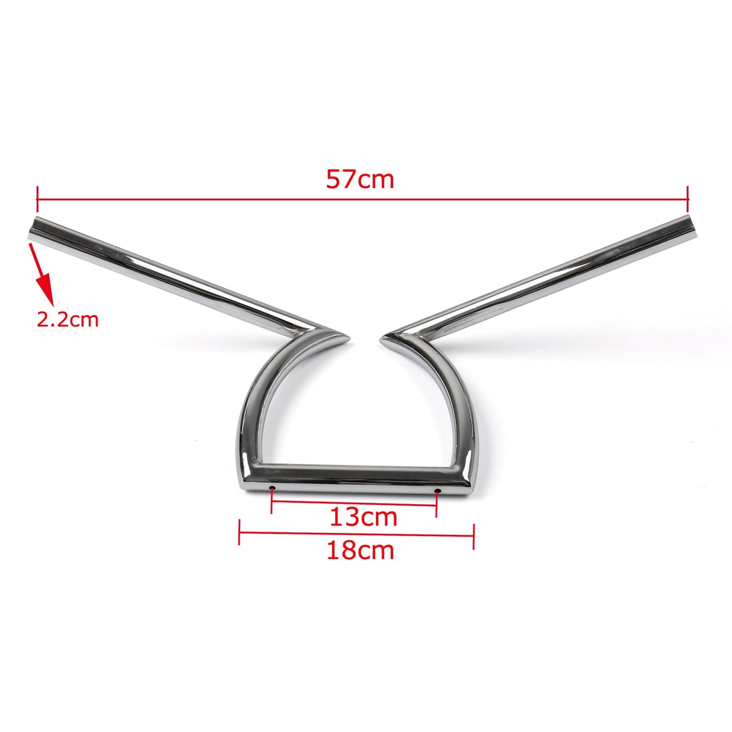 Moto 7/8 Z Manubrio Drag Bar per Honda Yamaha Suzuki Chopper Bobber Generico