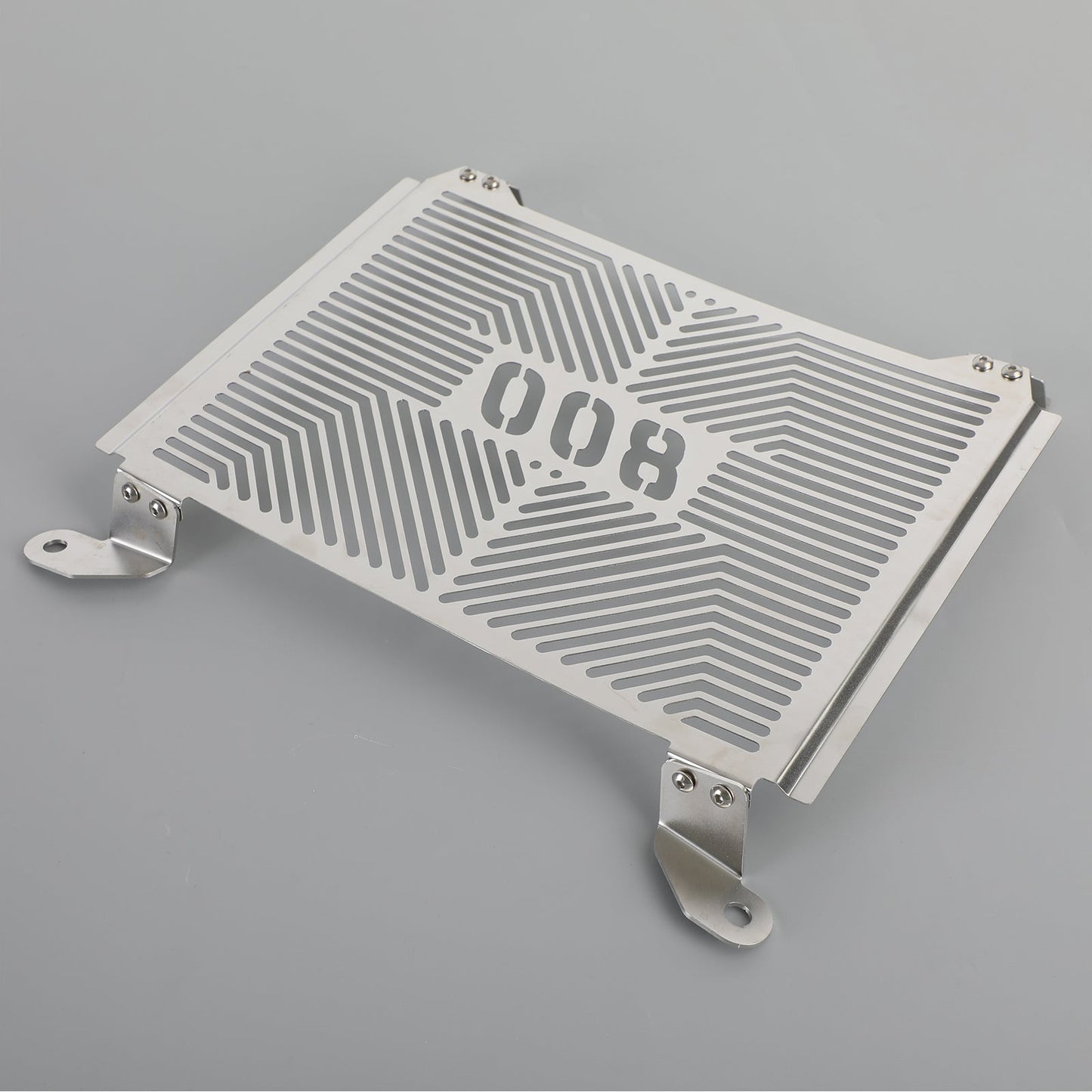 Protezione radiatore protezione coperchio in acciaio inossidabile adatta per CFMOTO 800MT 21-22 argento generico