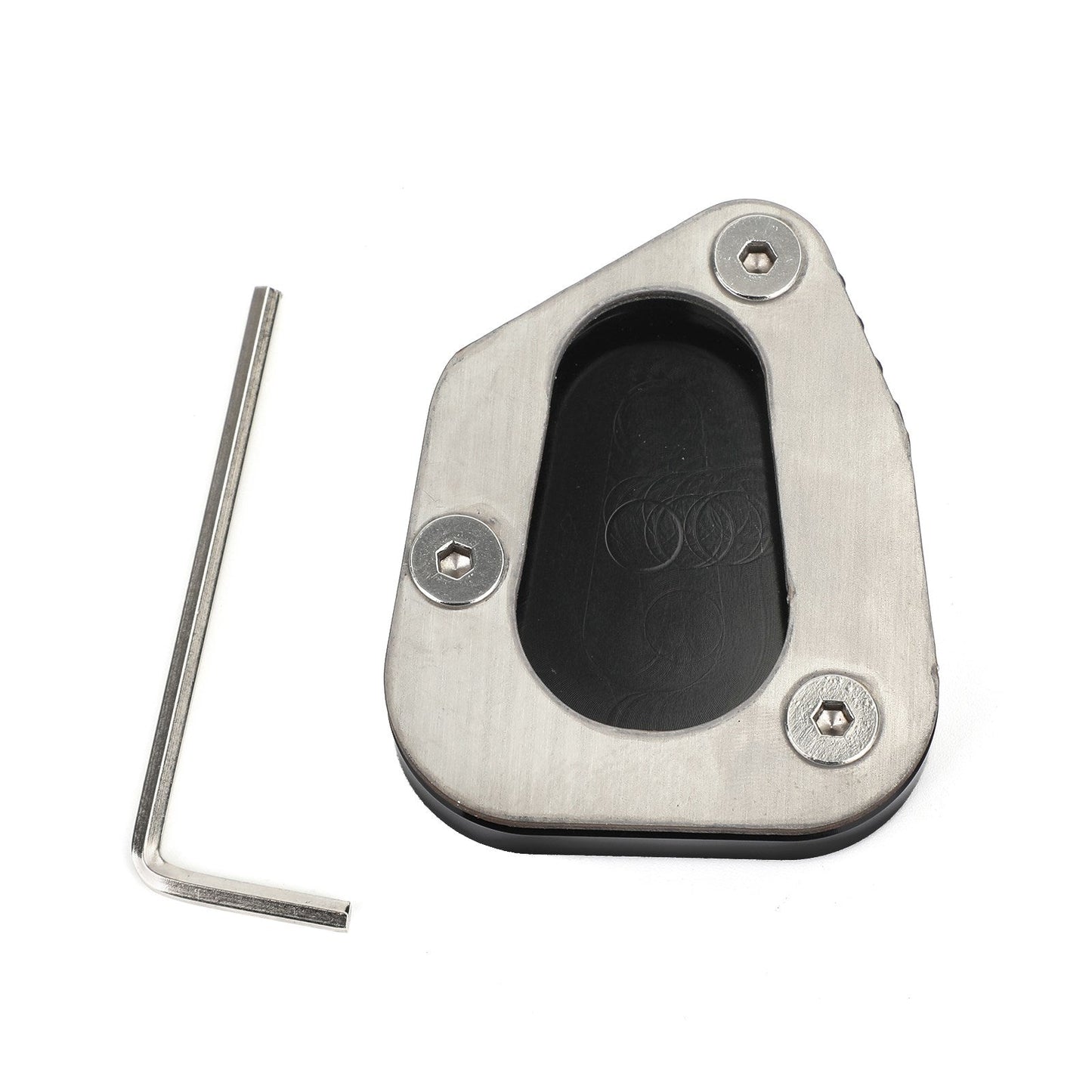 Cavalletto Laterale Allarga Piastra Pad adatta per YAMAHA FJR1300 2006-2017 Nero Generico