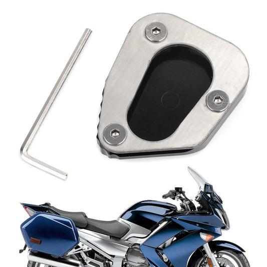 Cavalletto Laterale Allarga Piastra Pad adatta per YAMAHA FJR1300 2006-2017 Nero Generico
