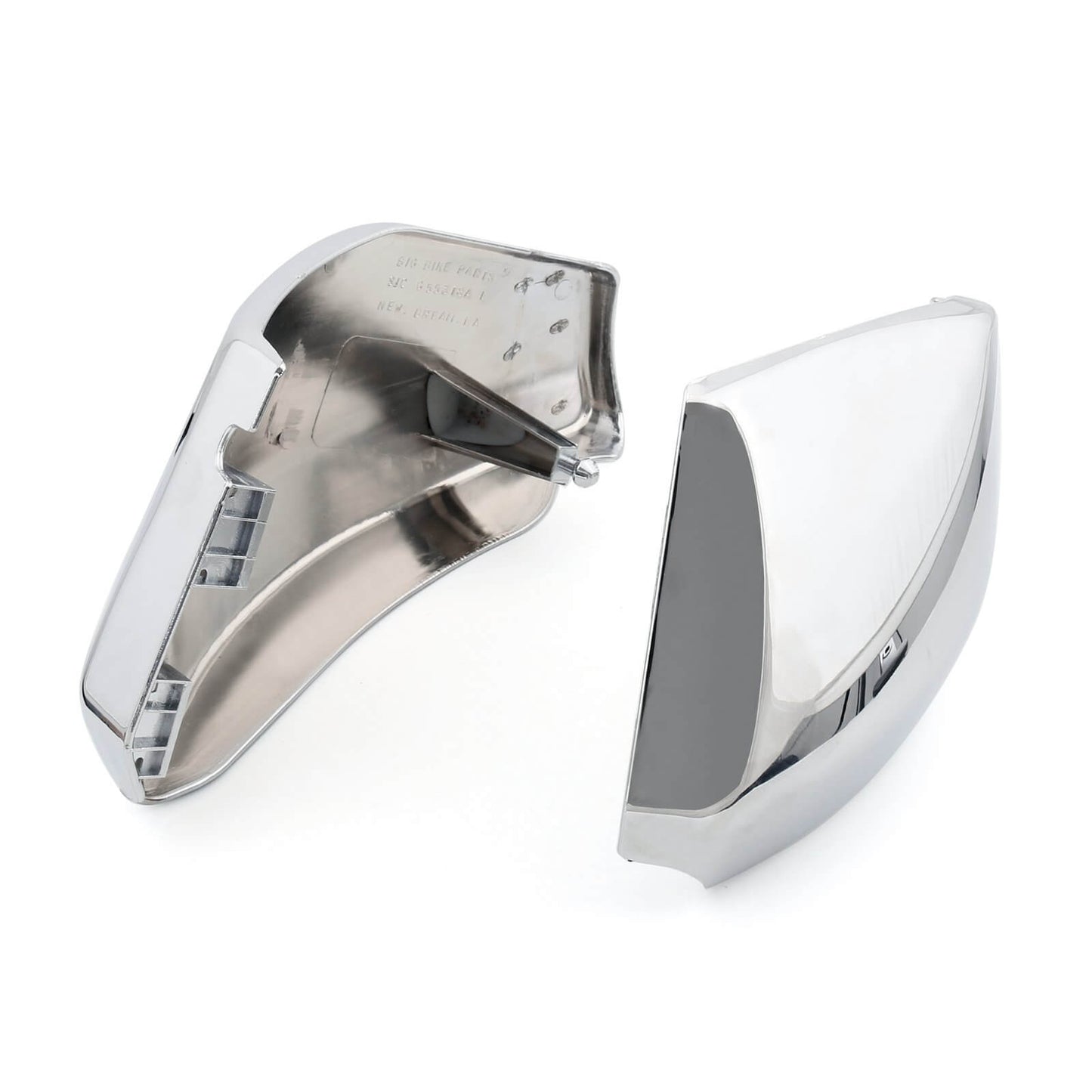 Coperchio della batteria Coperchio laterale Chrome 2 pezzi Per Honda VTX 1300 2003 2004 2005 2006 2007 2008 2009 Generico