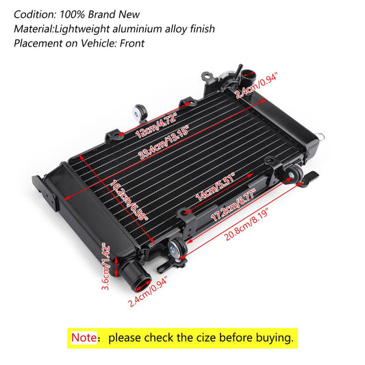 Radiatore di raffreddamento di ricambio per Honda CB500F CBR500R CB500X 2013+ Generico