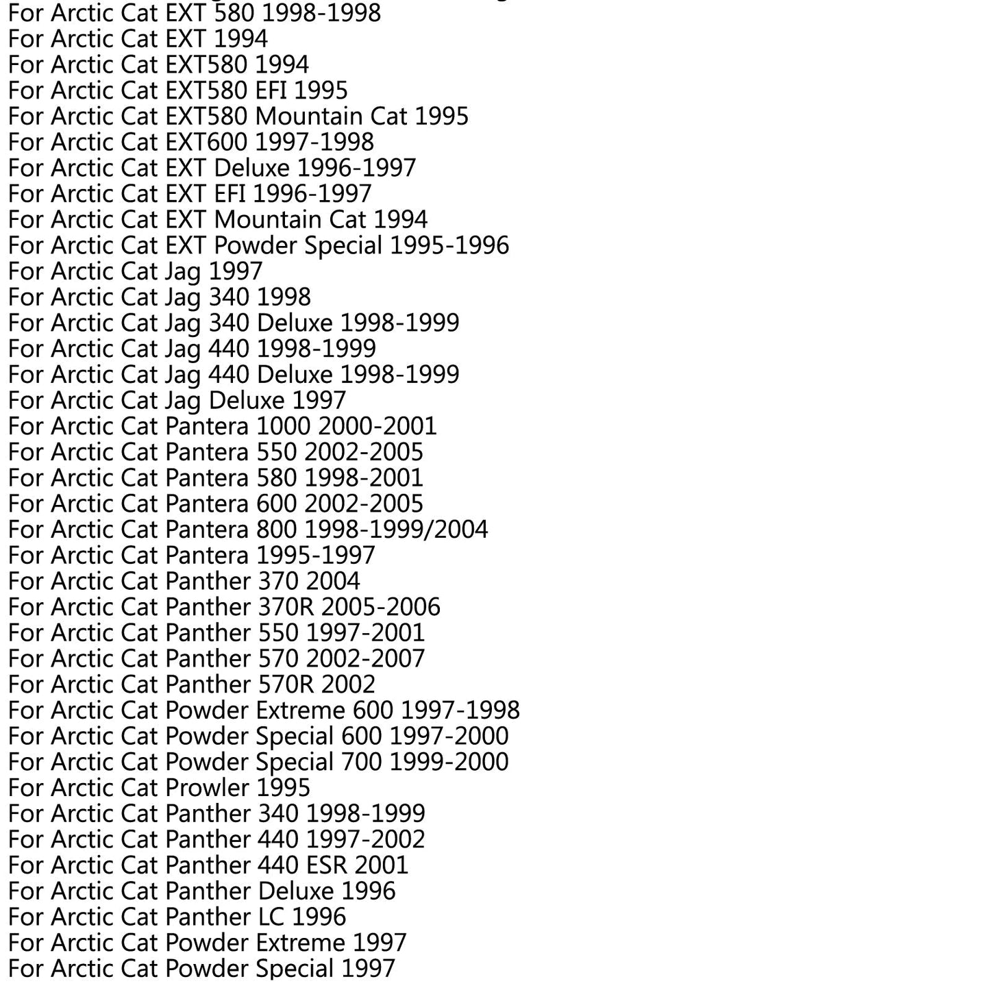 Cinghia di trasmissione 0627-010 per Arctic Cat F5 F6 King Mountain Cat 500 800 Wildcat EFI Generico