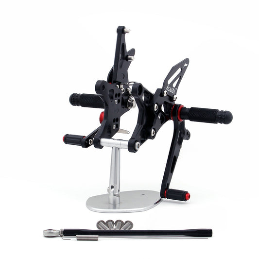 Pedane arretrate pedane regolabili per Kawasaki ZX6R ZX 6R 2009-2011 Generico