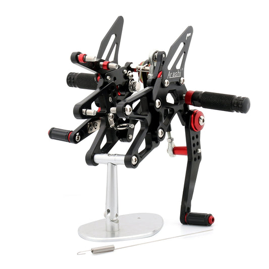 Pedane arretrate pedane regolabili per Triumph Dayton 675 2013 Generico