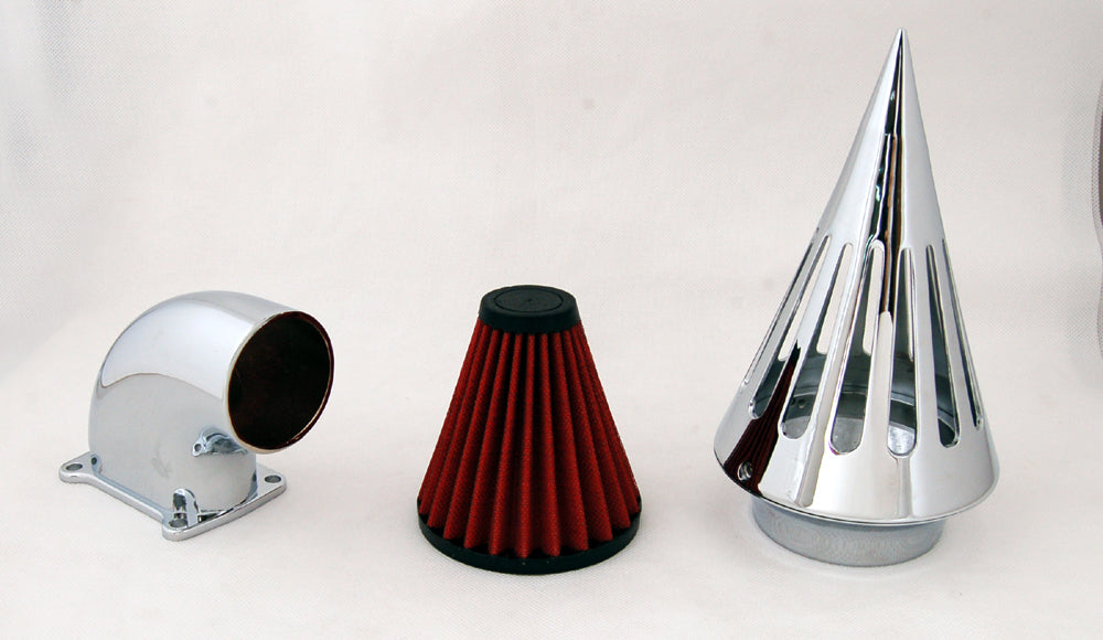 Filtro di aspirazione del filtro dell'aria Spike cromato per Suzuki Boulevard M109 Generico