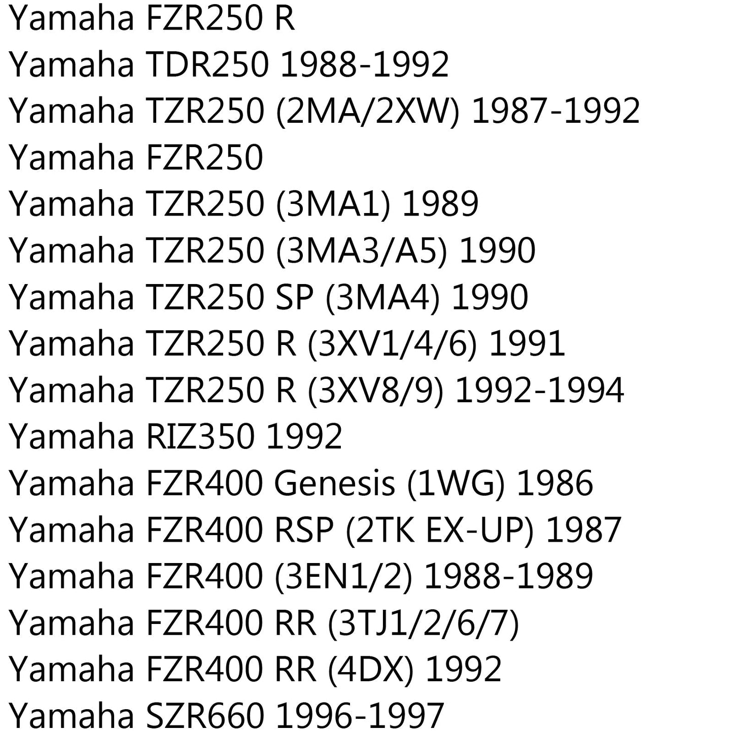 Disco freno posteriore Rotore per FZR250 R1-Z 250 SDR200 SRX600 SZR660 TDR250 TZR250/125 Generico