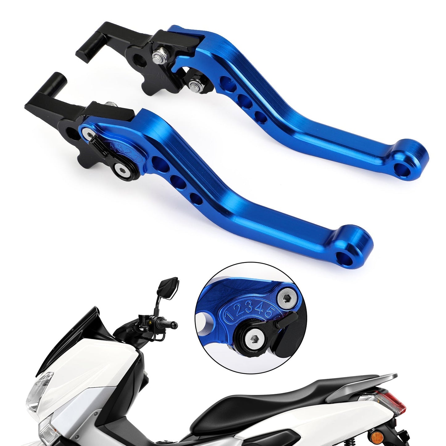 Left&Right Leve freno frizione in alluminio moto per NMAX 125/155 2015-2018 generiche