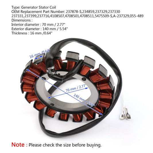 Statore del motore del generatore del magnete per Kohler CH11-CH15 CV18-CV22 K181 K241 K301-K341