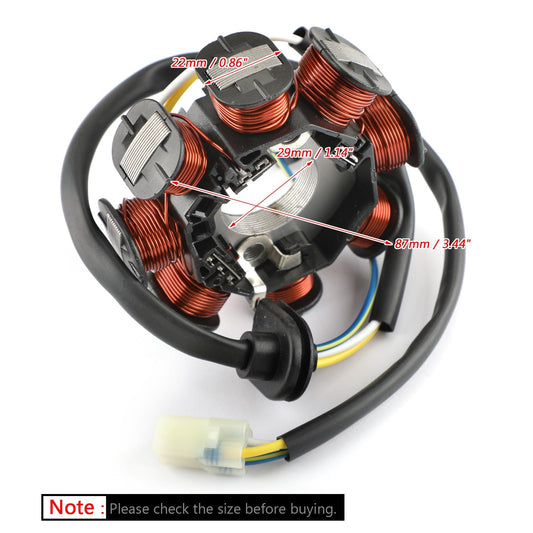 Magneto Generatore Statore Per Kawasaki KFX 90 KSF 90 2007-2024 / Kymco Mongoose 90 2007-2018 21003-Y005