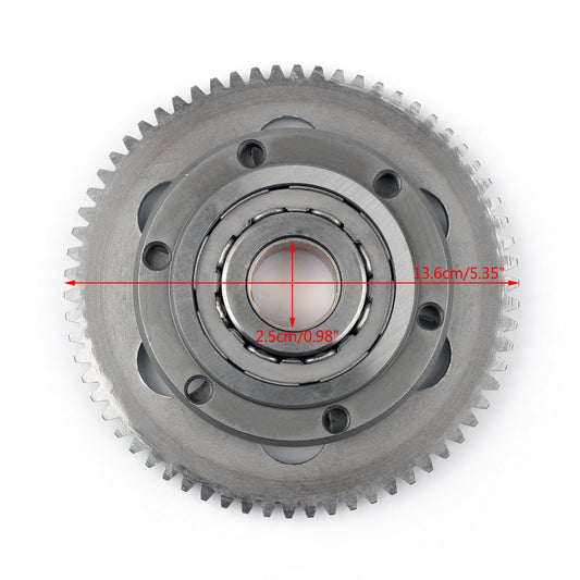 Ingranaggio di riduzione dell'estrattore del volano della frizione di avviamento per Yamaha XV XVS SRV SRX 250 Generico