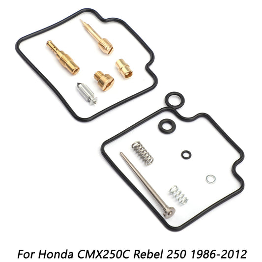 CARBURATORE Carb Rebuild Kit Riparazione Per Honda CMX250C Rebel 250 86-12 #.0201-318 Generico