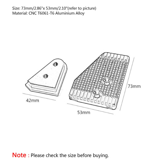 Estensione del pedale della leva del freno Enlarge Pad per BMW R1200GS Adventure/LC 2013-2018 Generico
