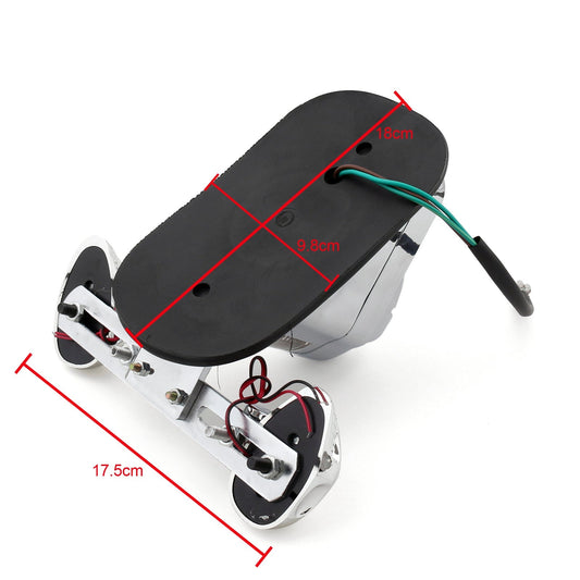 Chrome Motorcycle Skull Integrated Brake Stop Tail Indicatore di direzione per Harley Generico