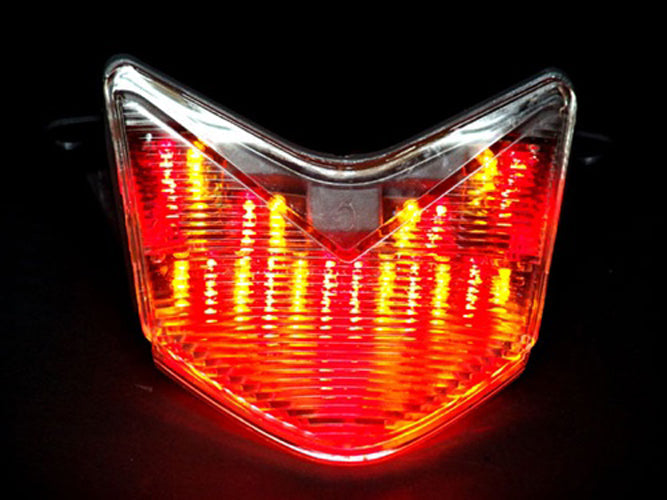 Indicatori di direzione fanali posteriori a LED integrati per Kawasaki Ninja ZX10/ZX10R 2004-2005 Generico