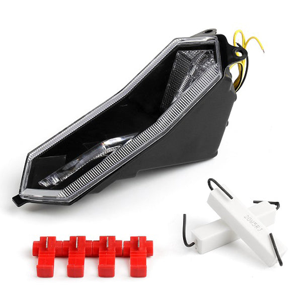 Fanale posteriore integrato Indicatori di direzione per Yamaha YZF R6 R1 R1S R7 R9 2015-2024 Generico