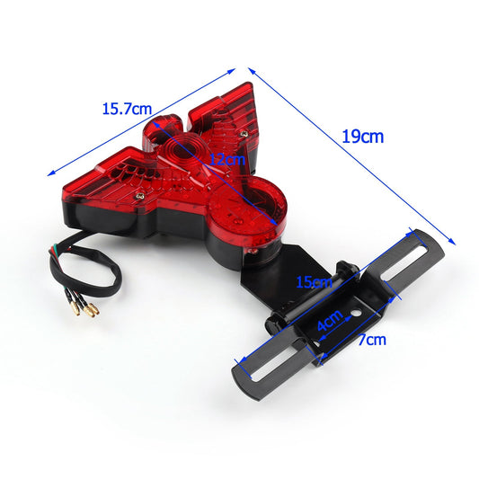 Fanale posteriore a LED per moto Eagle con piastra per Harley Chopper Bobbe, 2 colori generici