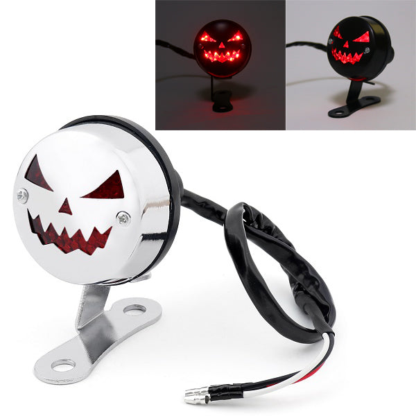 Luce di arresto del freno posteriore fanale posteriore rosso zucca vintage per Harley Cafe Racer, 2 colori generici