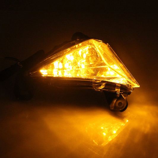 Indicatori di direzione a LED anteriori Indicatore lampeggiante per ZX14R 2006-2011 Ninja 650F Anteriore generico