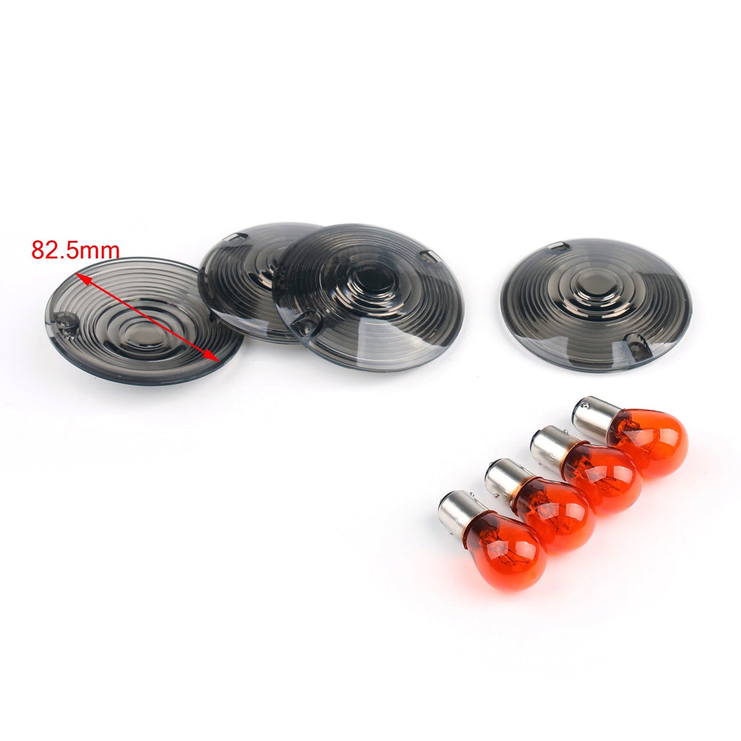 4 lampadine trasparenti per indicatori di direzione per Harley Road King Touring Glide (86-2007) generiche