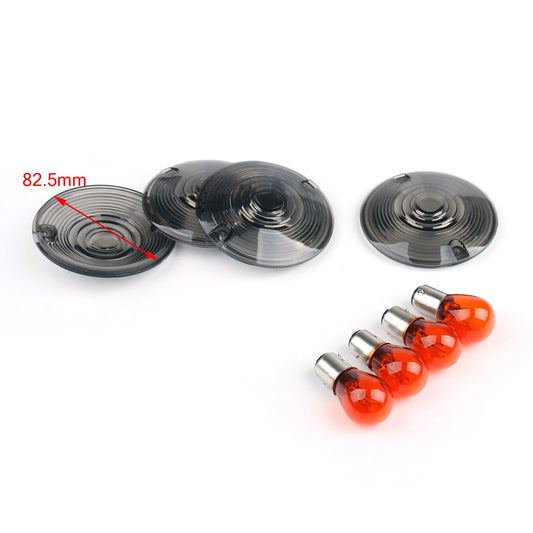 4 lampadine trasparenti per indicatori di direzione per Harley Road King Touring Glide (86-2007) generiche