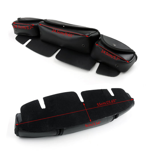 Le migliori offerte per Harley Electra Street Glide Touring Windshield Bag Saddle 3 Pouch Pocket 2 Colour