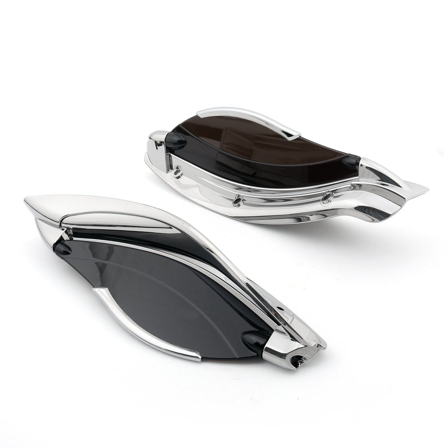 Deflettori d'aria regolabili per ali laterali della carenatura superiore per Harley Street Glide 14-17 fumo generico