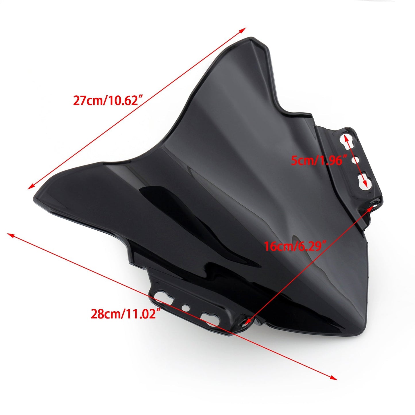 Parabrezza parabrezza moto ABS per Kawasaki Ninja 250SL 2014-2017 Generico