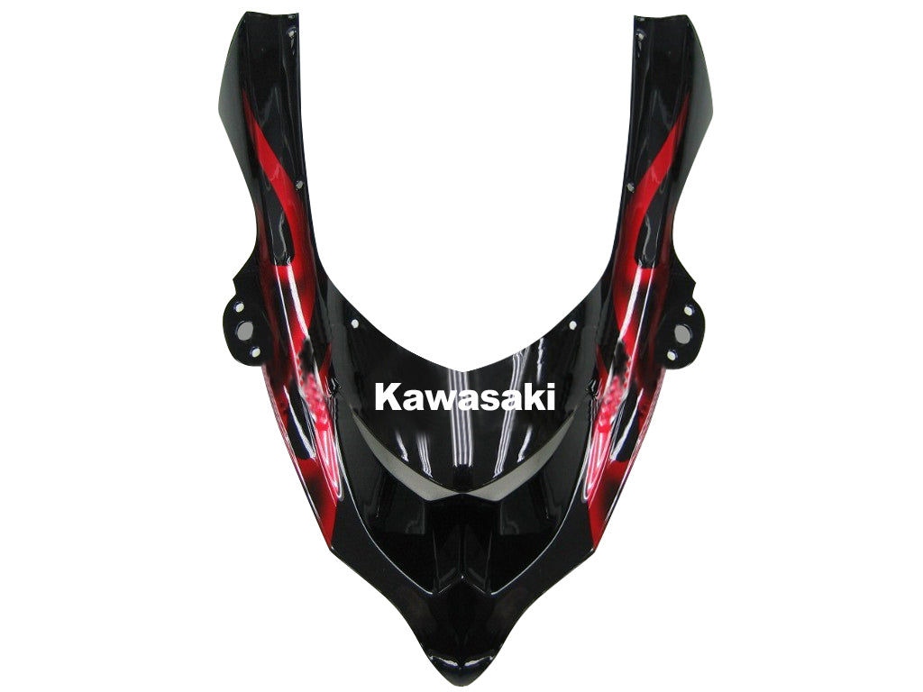 Carenatura 2004-2005 Kawasaki ZX 10R Black & Red Flame Ninja Generico