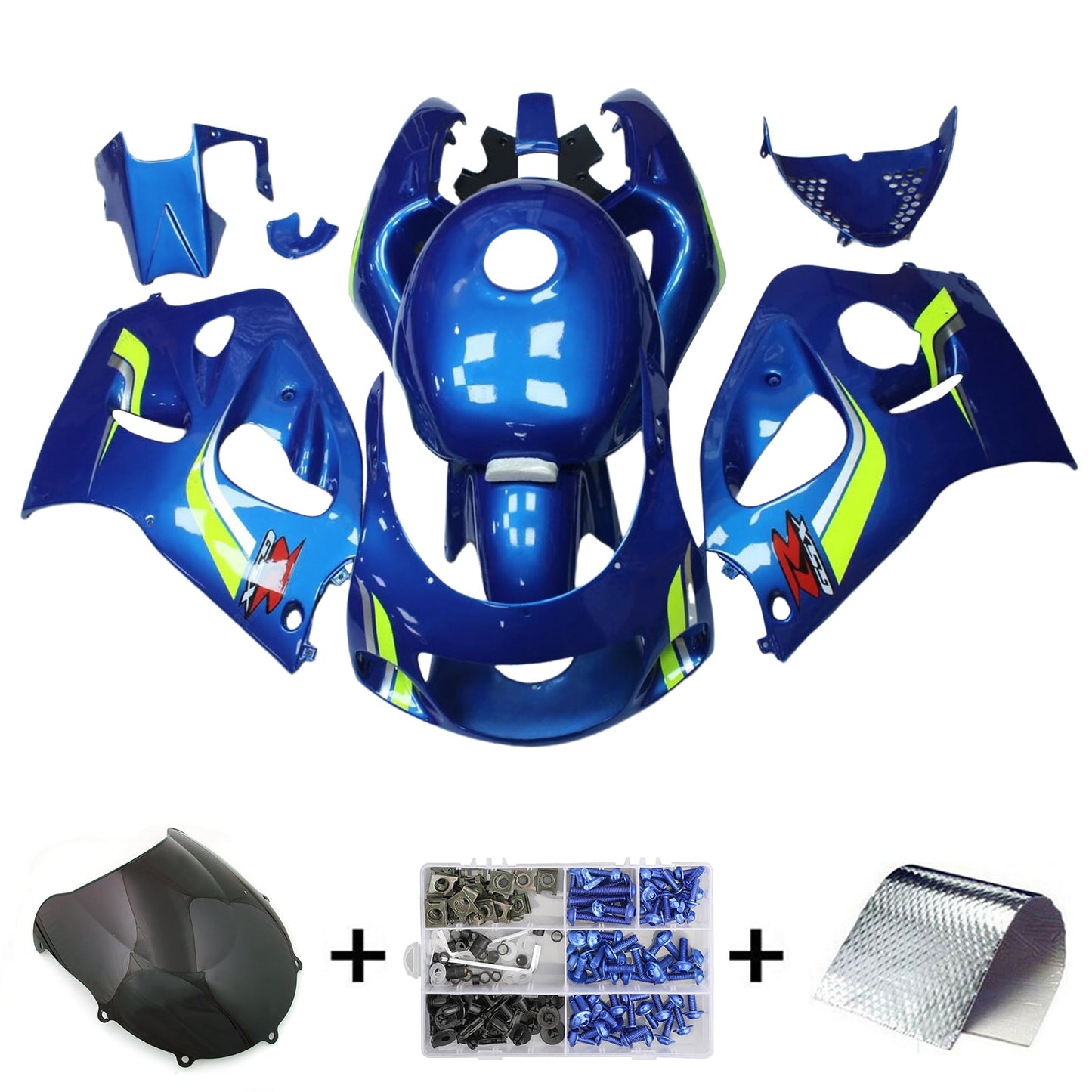 Amotopart Suzuki GSXR600 1996-2000 GSXR750 1996-1999 Kit carena Carrozzeria