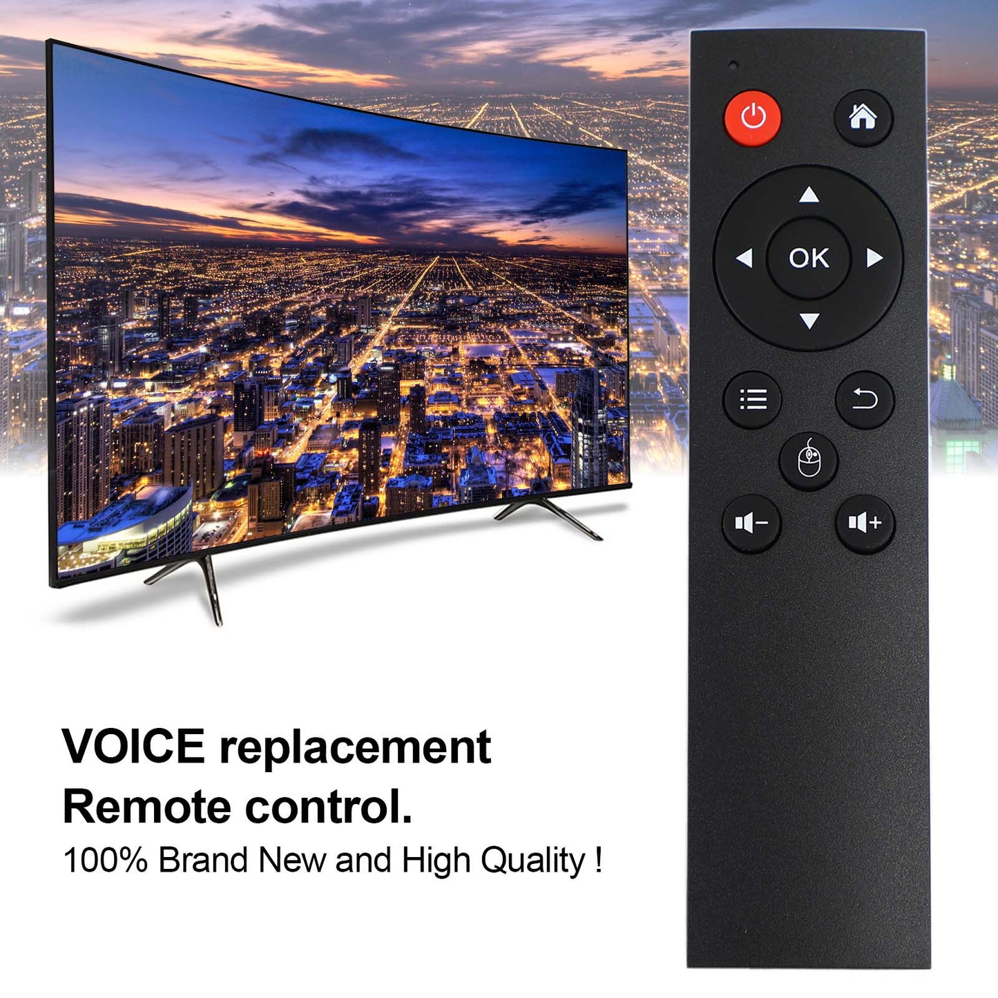 Telecomando della tastiera senza fili del mini mouse dell'aria del USB 2.4G per il PC della scatola di Android TV