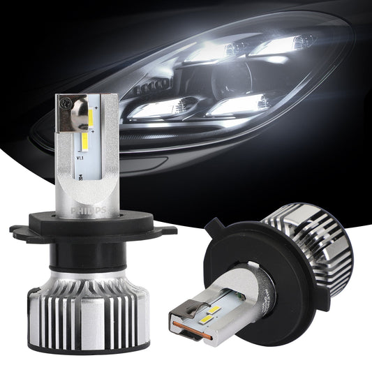 Philips H4 Led Ultinon Essential Lampadine per fari bianche per auto 6500K 21W 2 pezzi