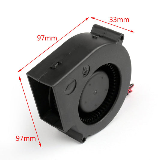 1Pcs DC Brushless Raffreddamento PC Ventola Del Computer 12V 9733s 97x97x33mm 0.5A 2 Spille Filo