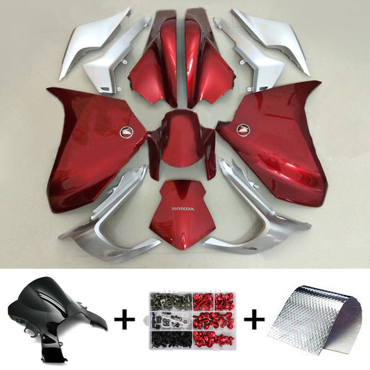 Amotopart Honda VFR1200 2010-2013 Kit carena Carrozzeria Plastica ABS