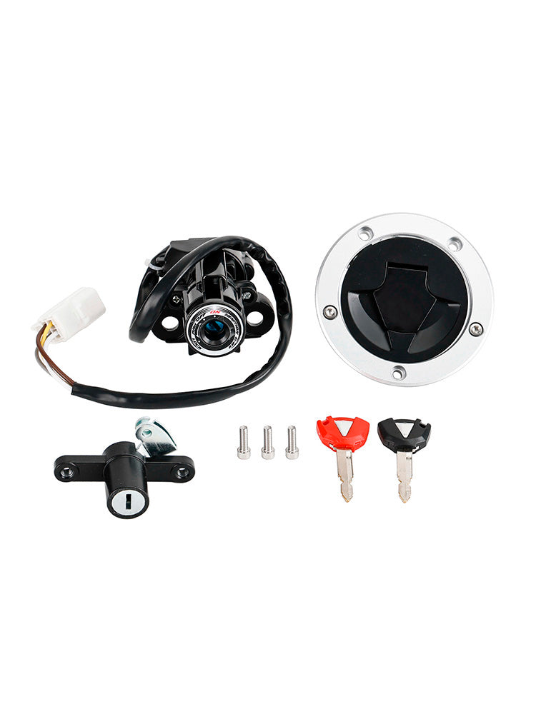 Kawasaki EX650 Ninja 650 2012-2016 Interruttore di accensione Tappo serbatoio carburante Set serratura sedile