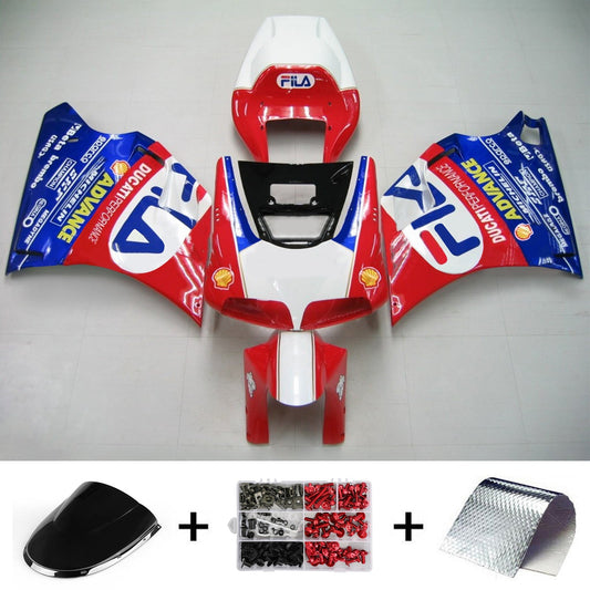 Amotopart Ducati 1996-2002 996/748 kit di rivestimento blu rosso