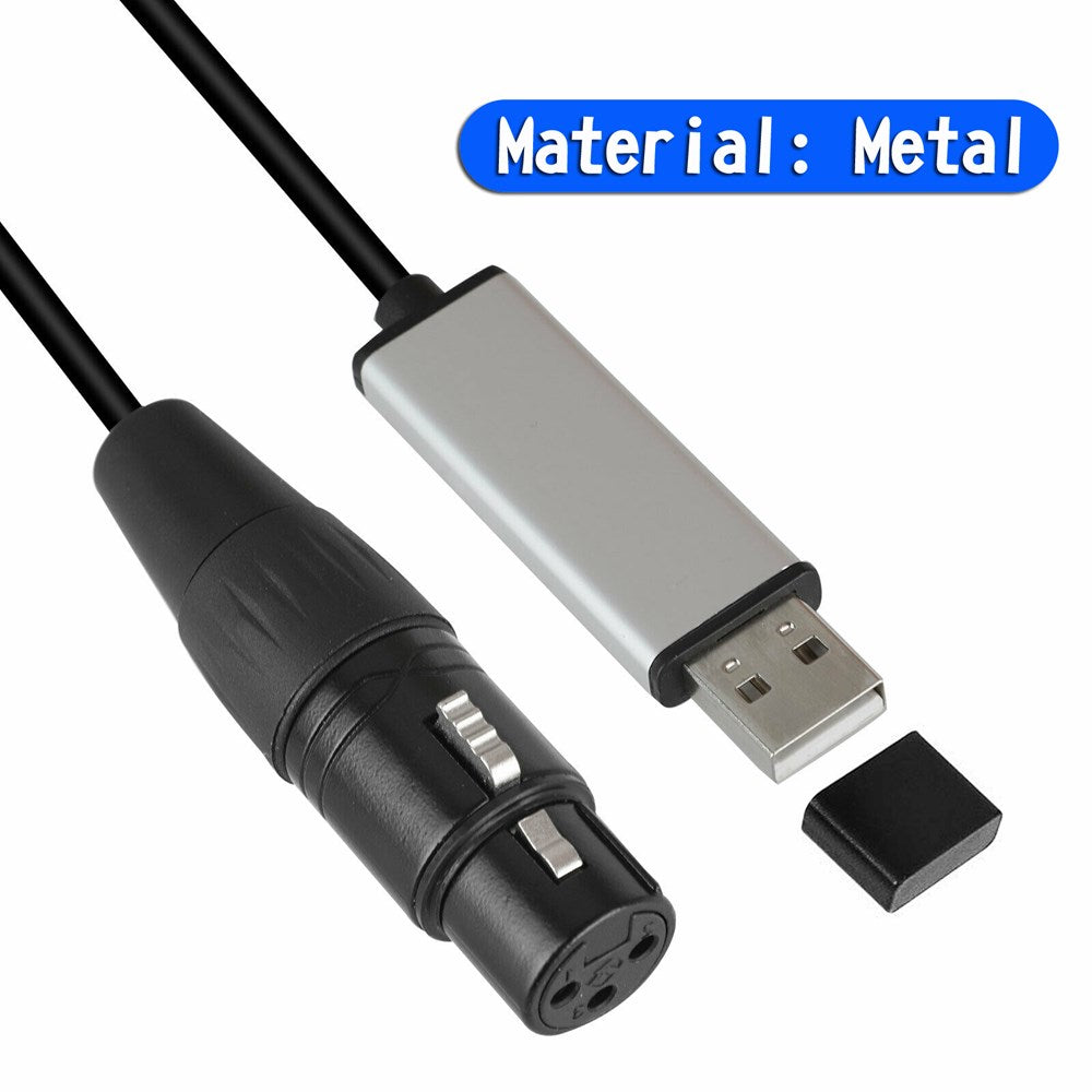 Adattatore di interfaccia da USB a DMX Cavo controller luci da palco DMX512 per computer
