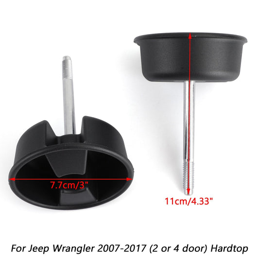 2 pezzi Jeep Wrangler 2007-2017 Hardtop Freedom Viti per pomello di montaggio superiore
