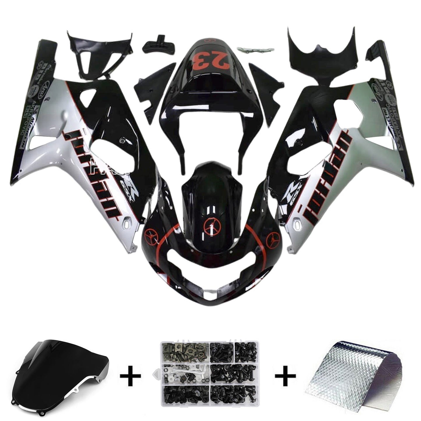2001-2003 Suzuki GSXR600 GSXR750 2000-2003 K1 Kit carenatura iniezione Carrozzeria