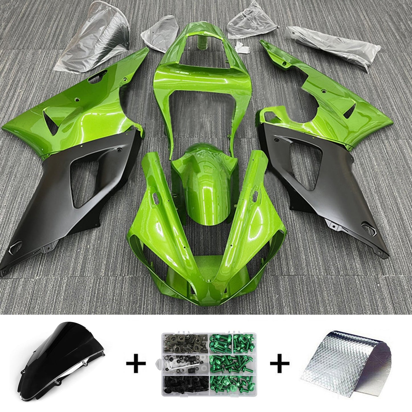 Amotopart Yamaha YZF 1000 R1 2000-2001 Kit Carena Carrozzeria Plastica ABS